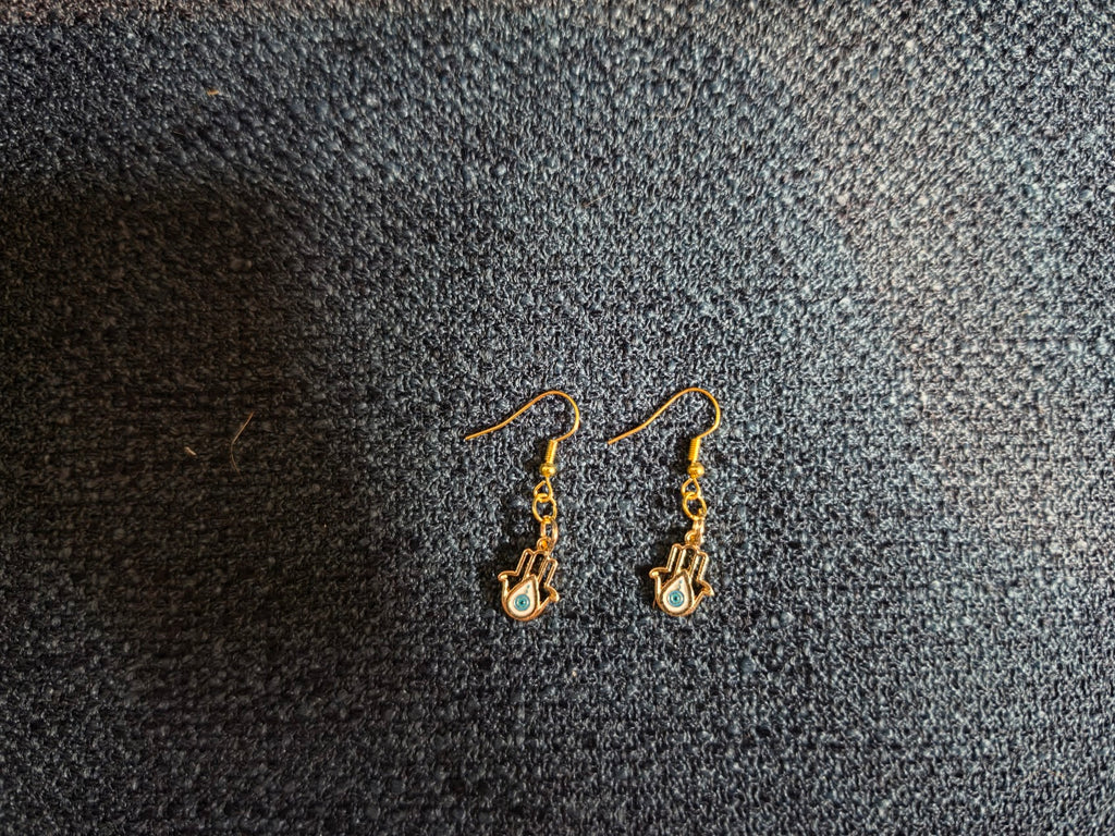Hand of Fatima dangle earrings
