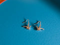 Bronze Dino Dangle Earrings