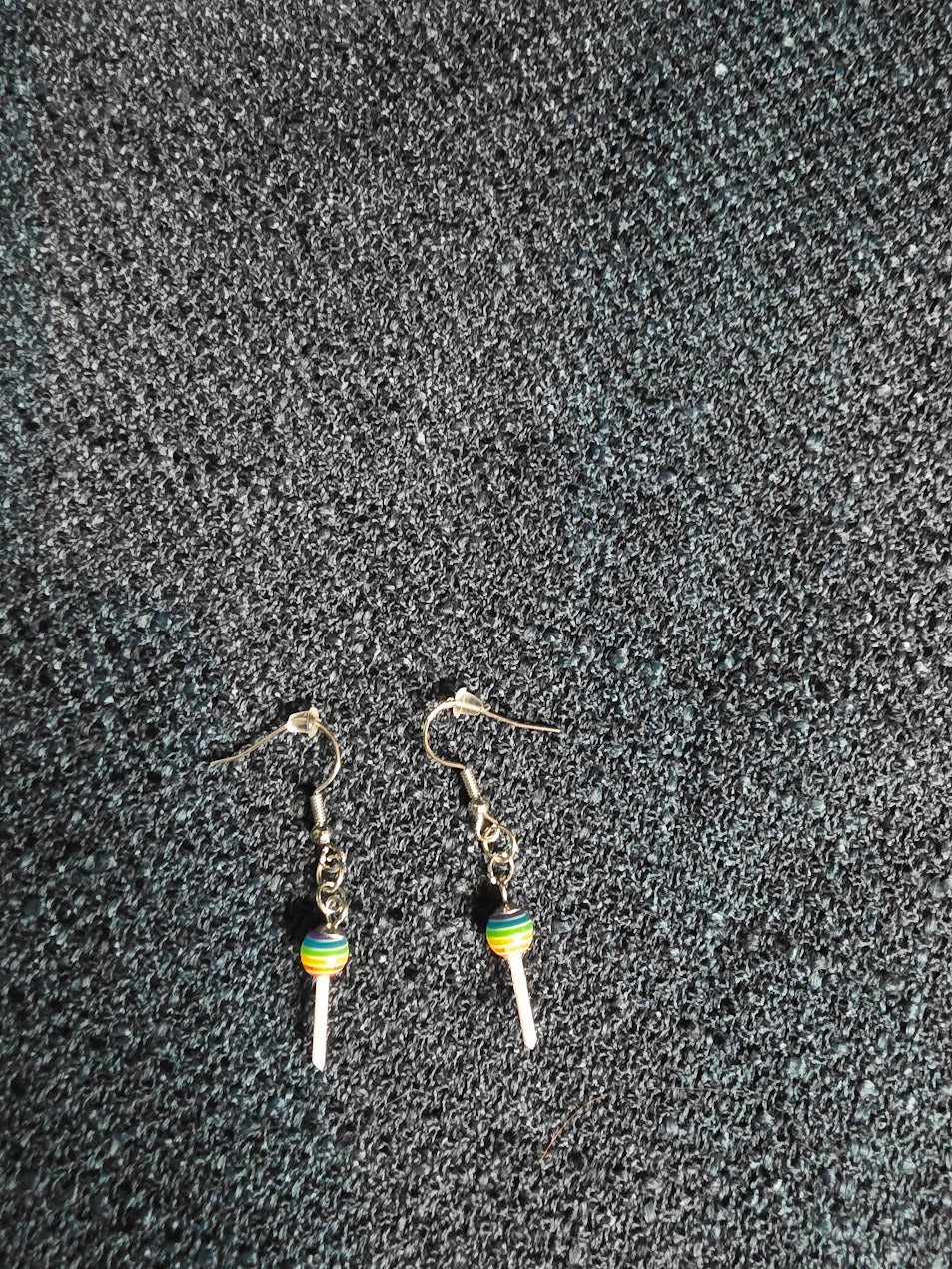 Rainbow Lollipop Dangle Earrings
