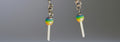 Rainbow Lollipop Dangle Earrings
