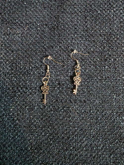 Antique Key Dangle Earring