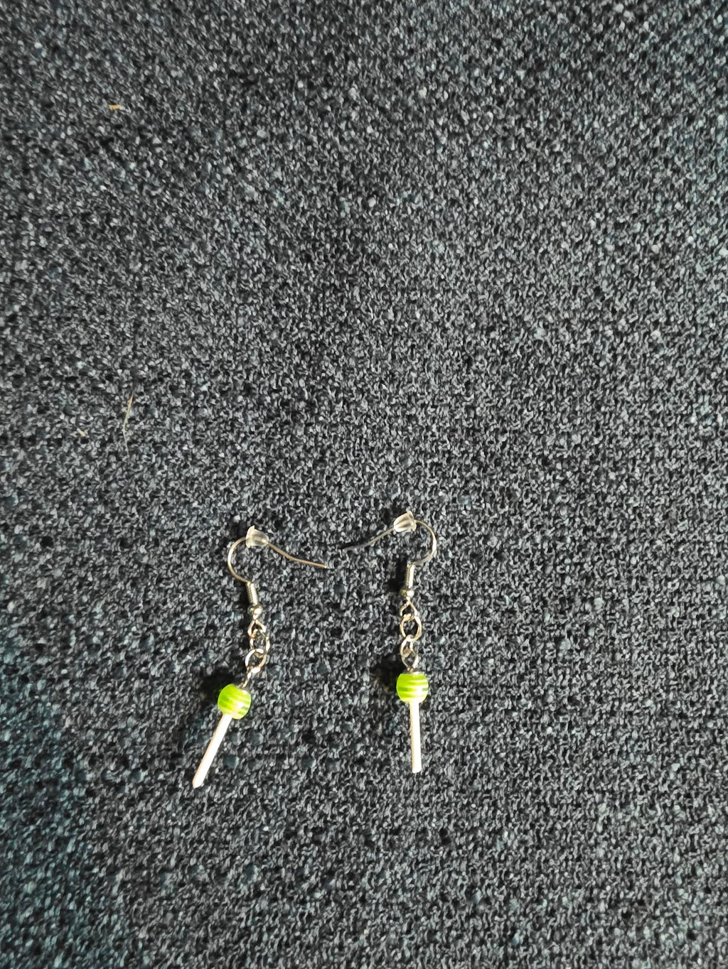 Green Lollipop Earrings