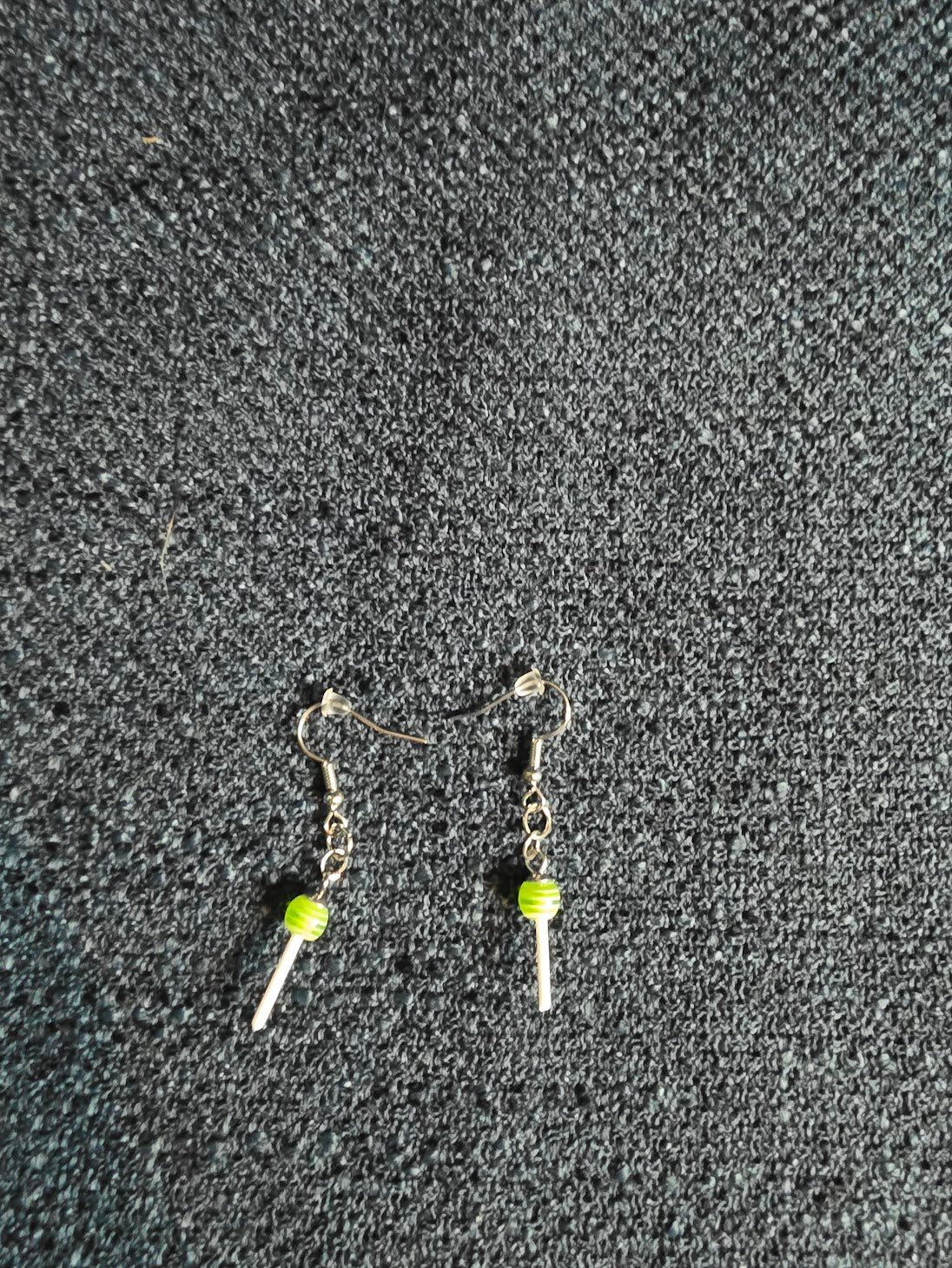 Green Lollipop Earrings
