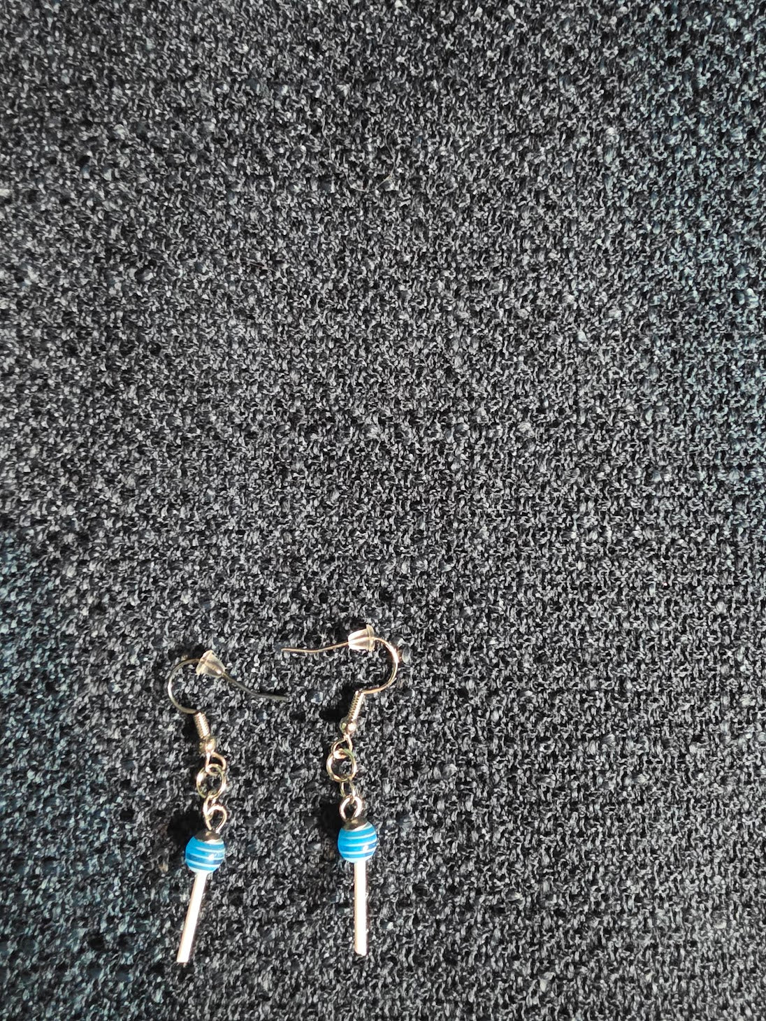 Blue Lollipop Earrings