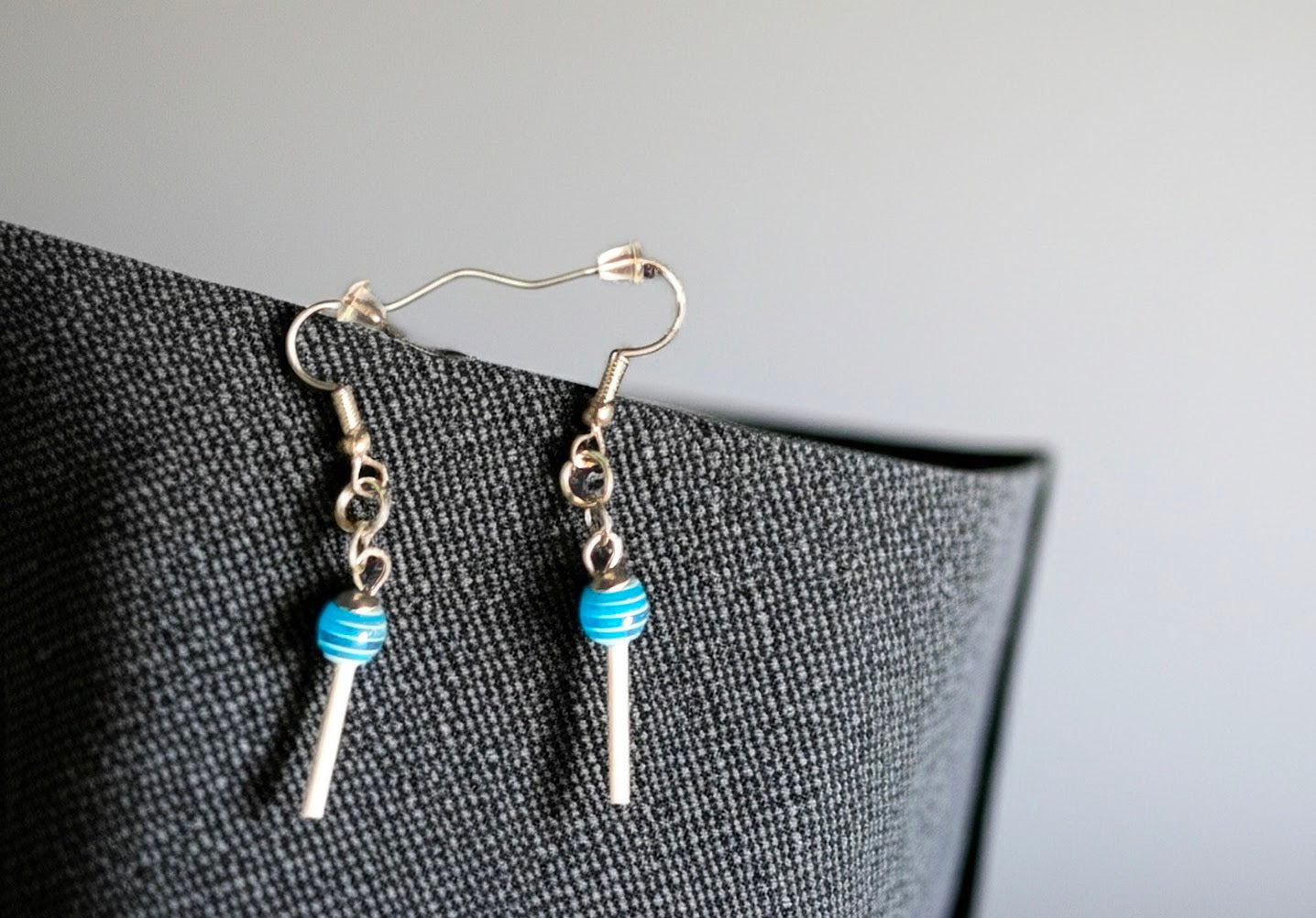 Blue Lollipop Earrings