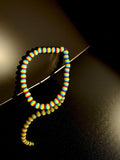 Red, Yellow and Green Beaded Bracelet