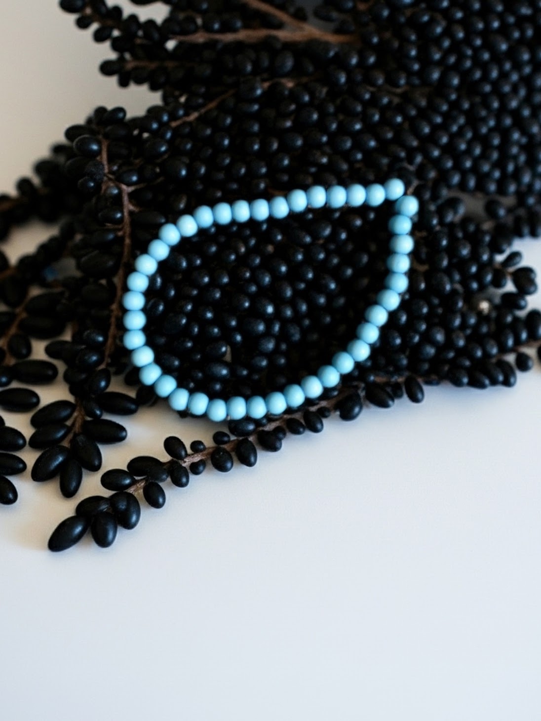 Blue Beaded Bracelet