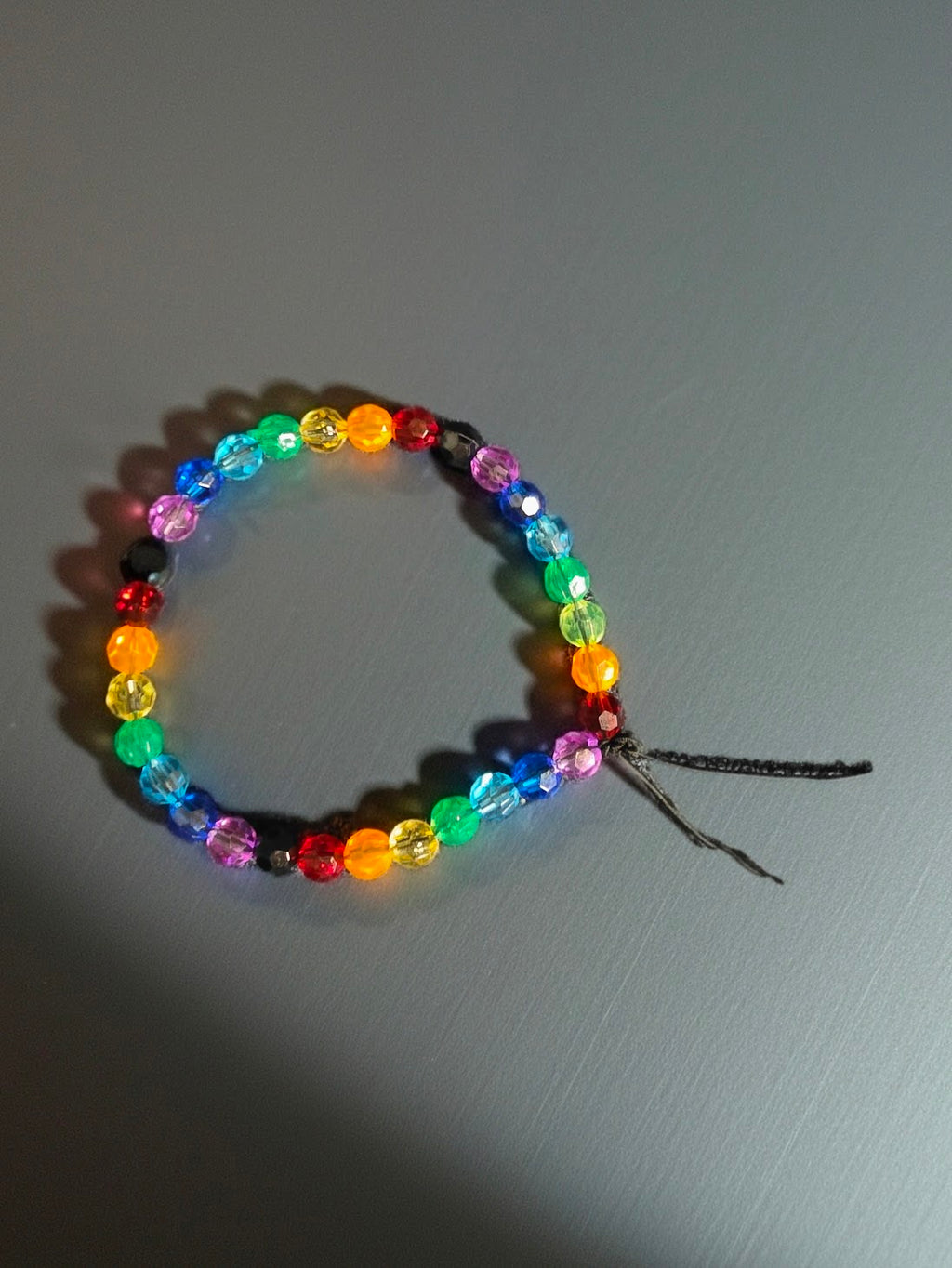 Rainbow Beaded Bracelet