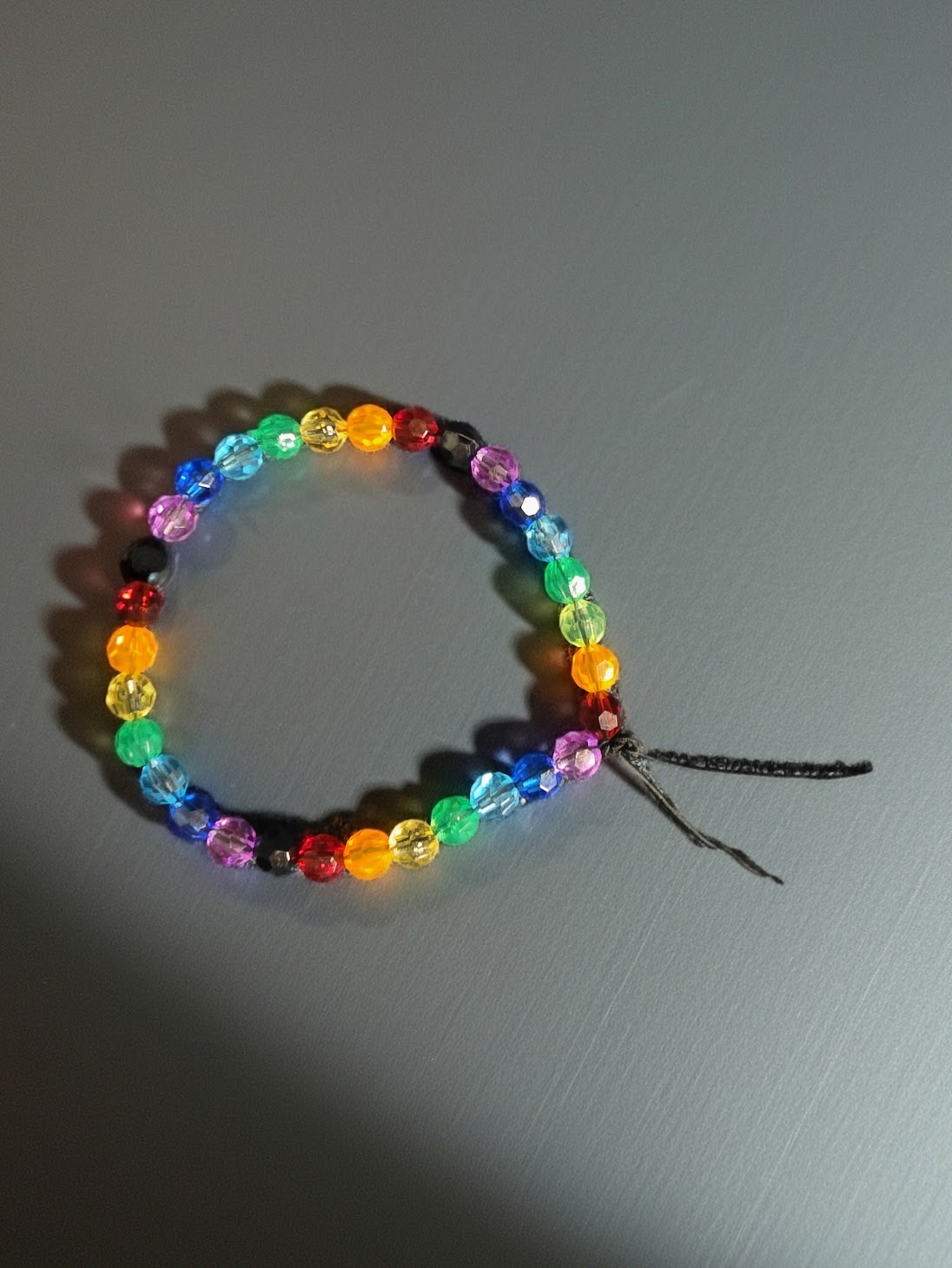Rainbow Beaded Bracelet