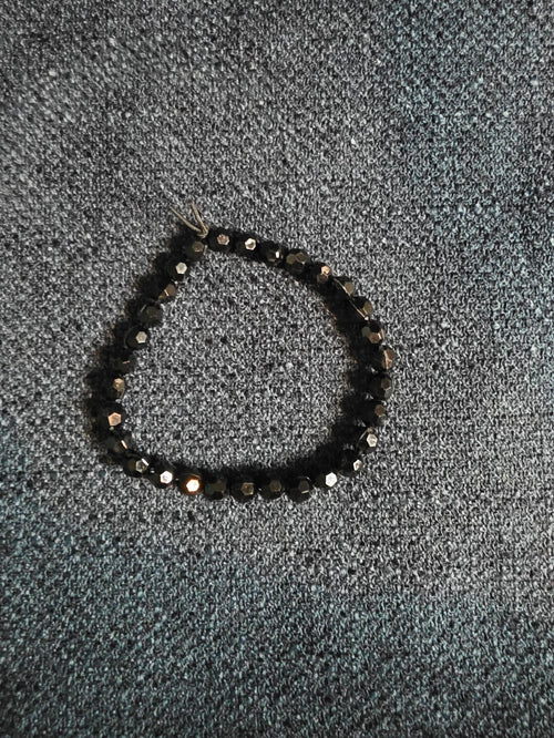 Black Beaded Bracelet
