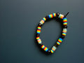 Rainbow and Black Beaded Bracelet