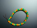 Yellow, Orange and Green Beaded Bracelet
