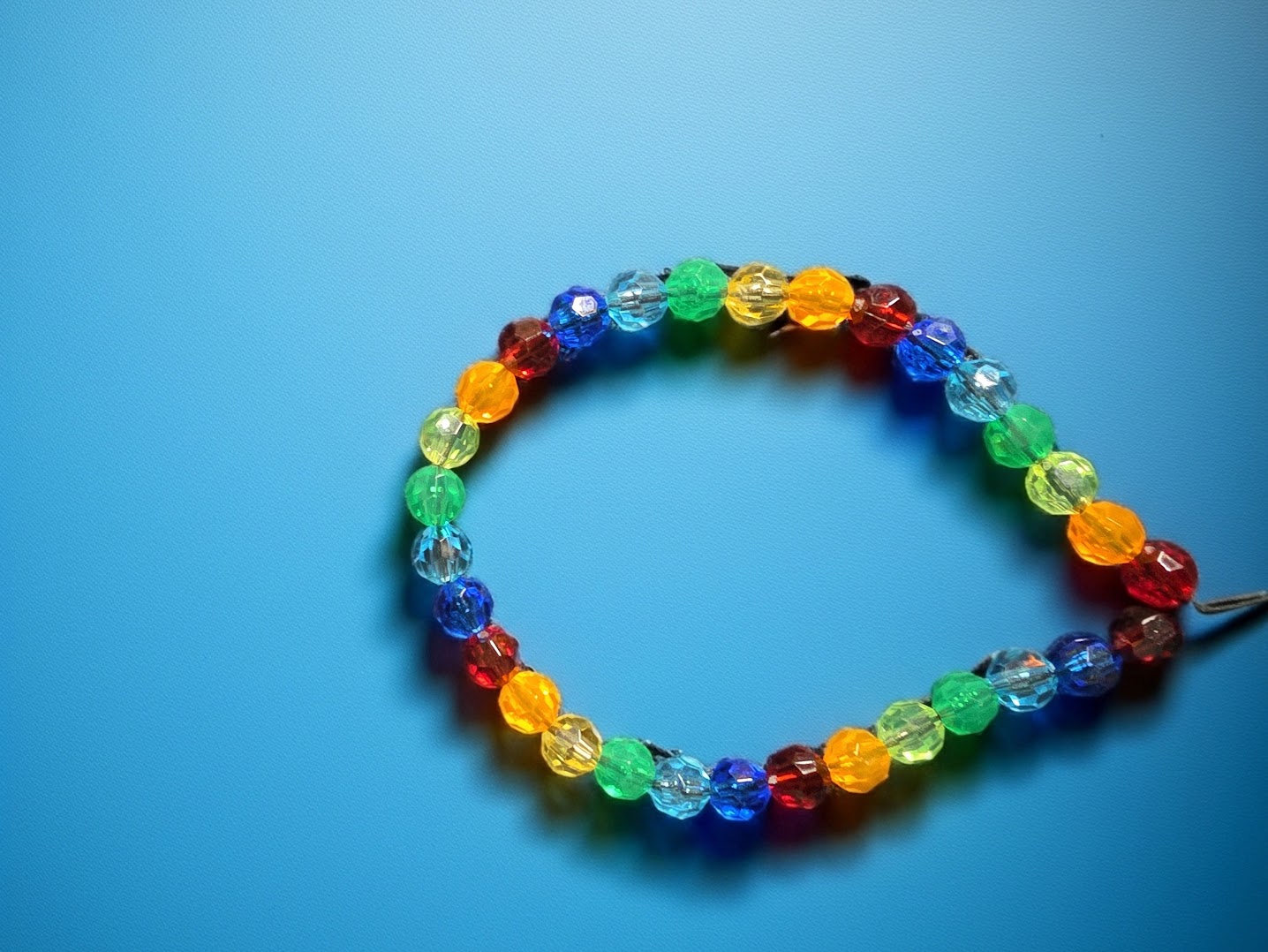 Rainbow Beaded Bracelet