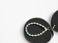 Pink and Blue Beaded Bracelet
