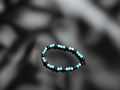 Blue and Black Beaded Bracelet