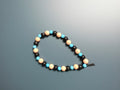 Black, Pink and Blue Beaded Bracelet