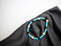 Pink, black and Blue Beaded Bracelet