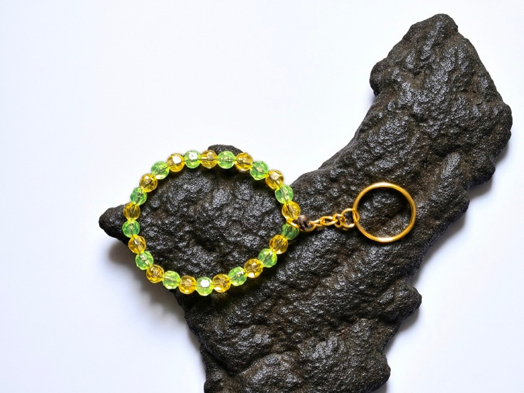 Beaded Keychain Bracelet