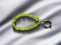 Yellow and Green Keychain Bracelet