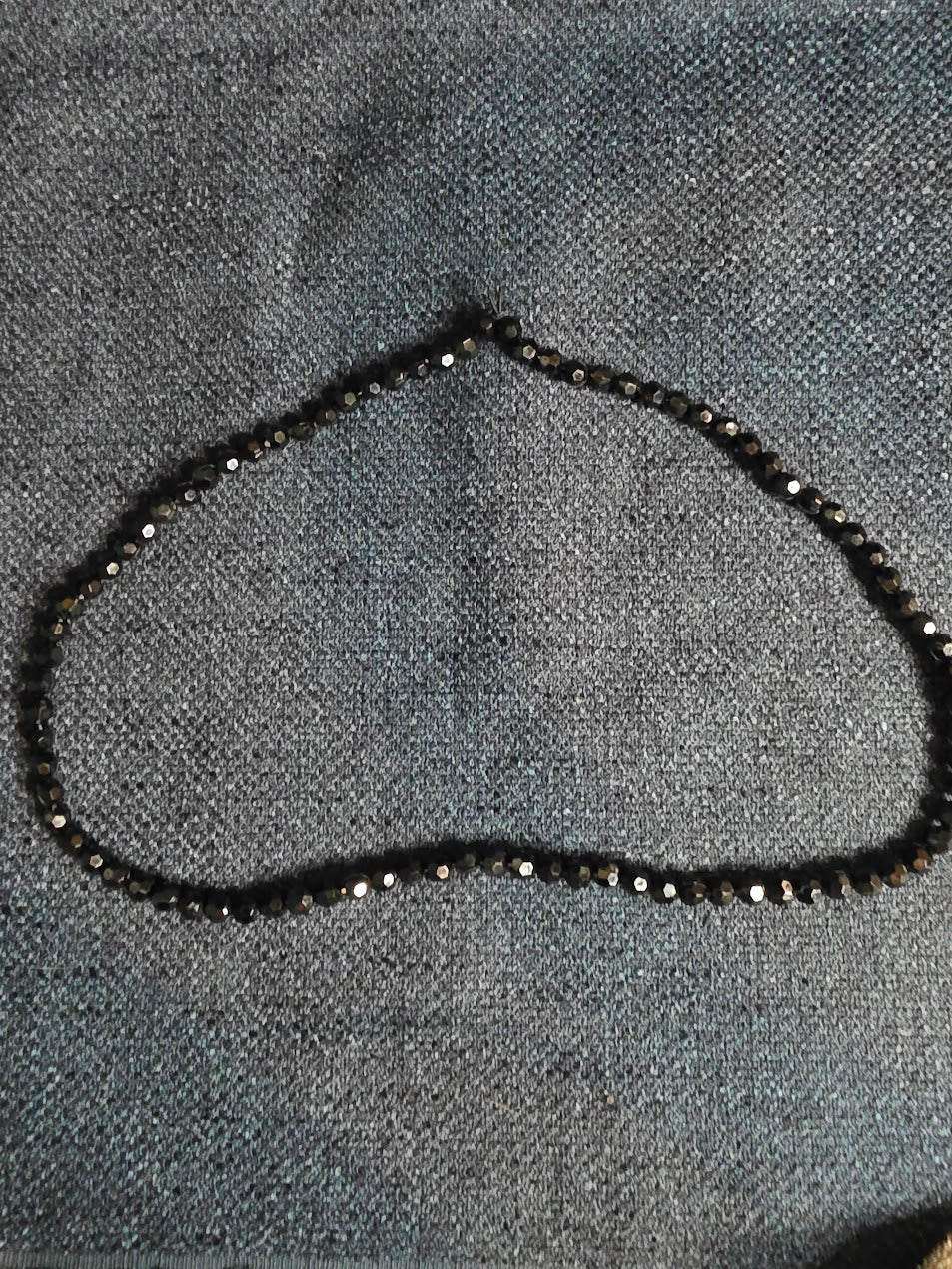 Black Beaded Necklace