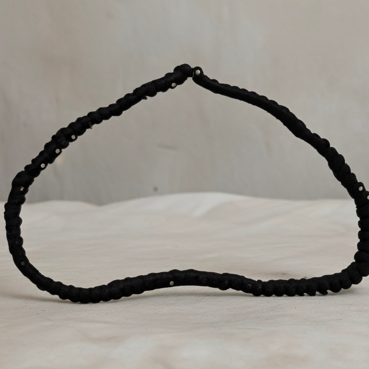 Black Beaded Necklace