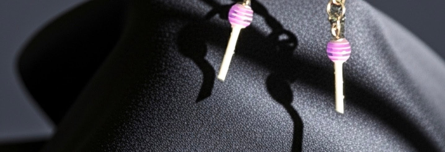 Purple Lollipop Earrings