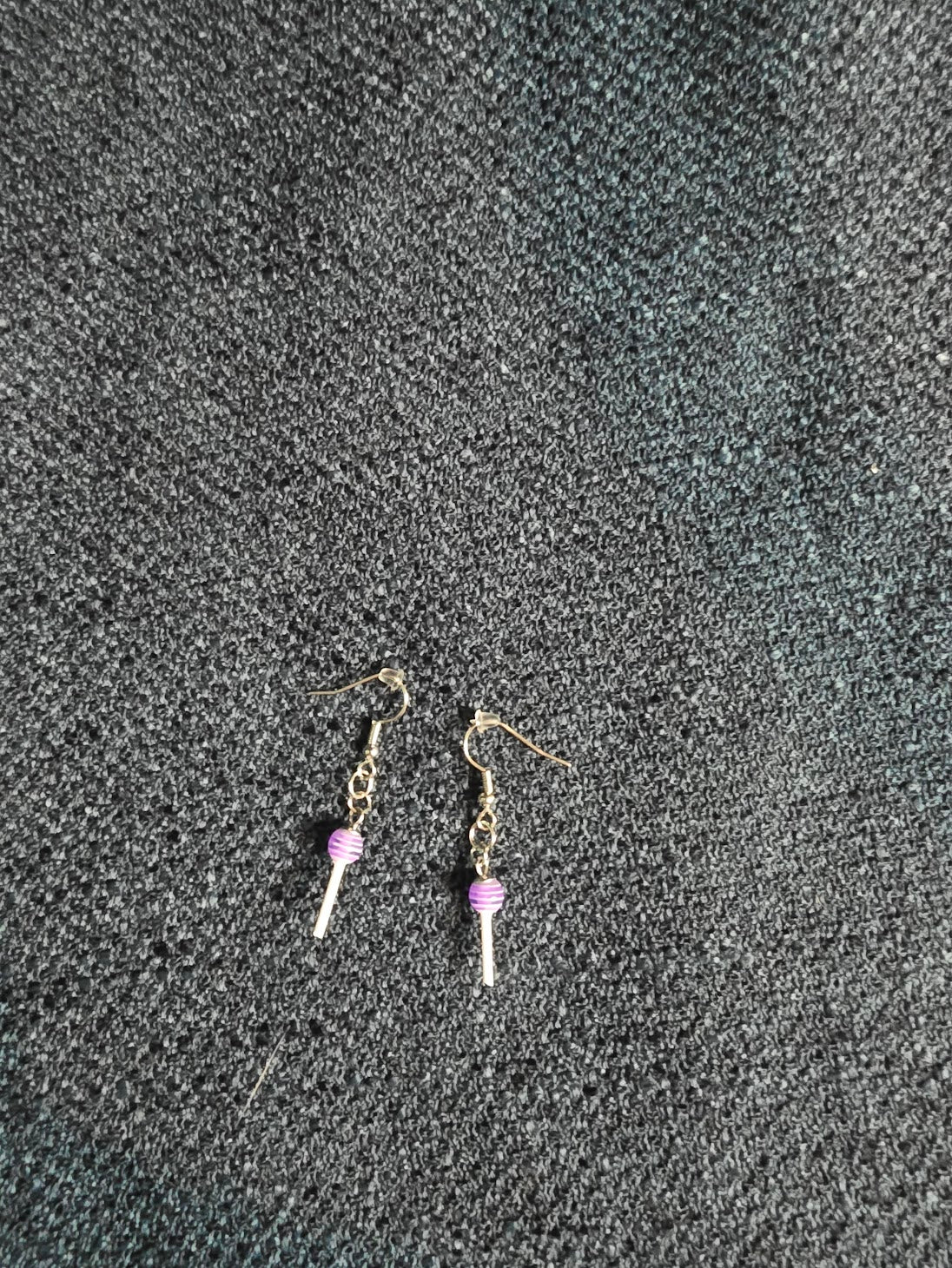 Purple Lollipop Earrings