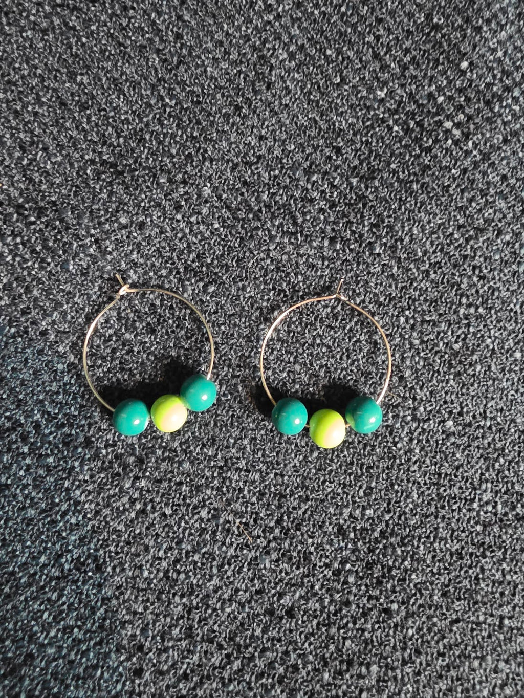Beaded Hoop Earrings