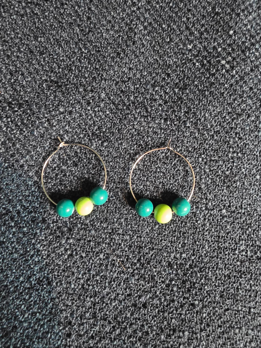 Beaded Hoop Earrings