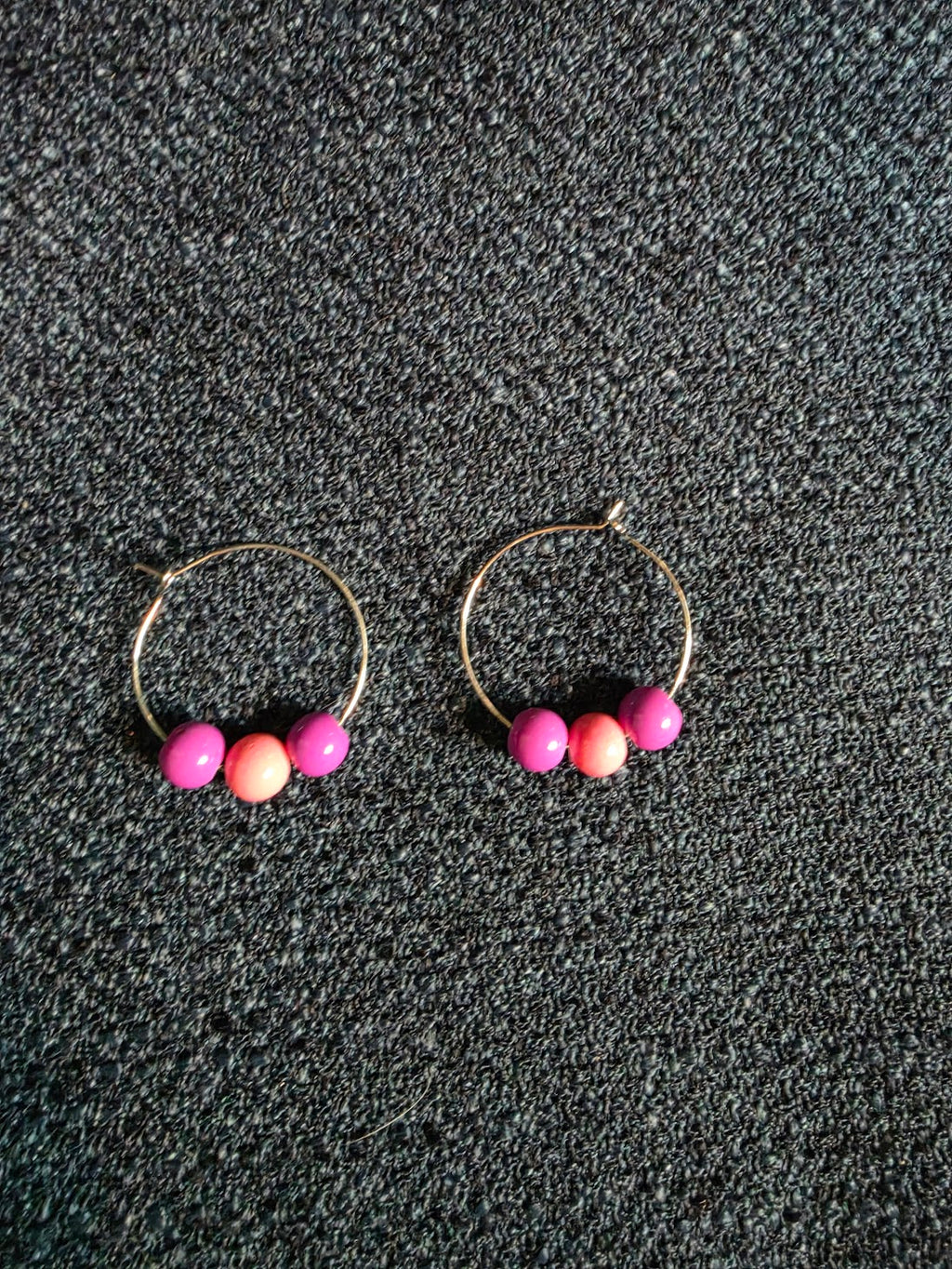 Beaded Hoop Earrings