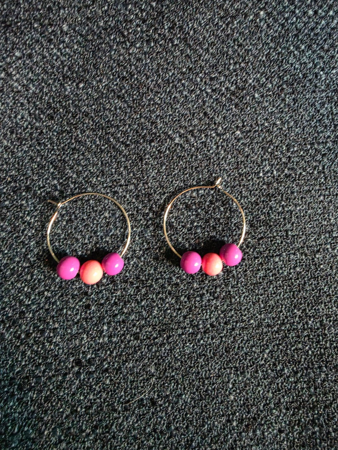 Beaded Hoop Earrings