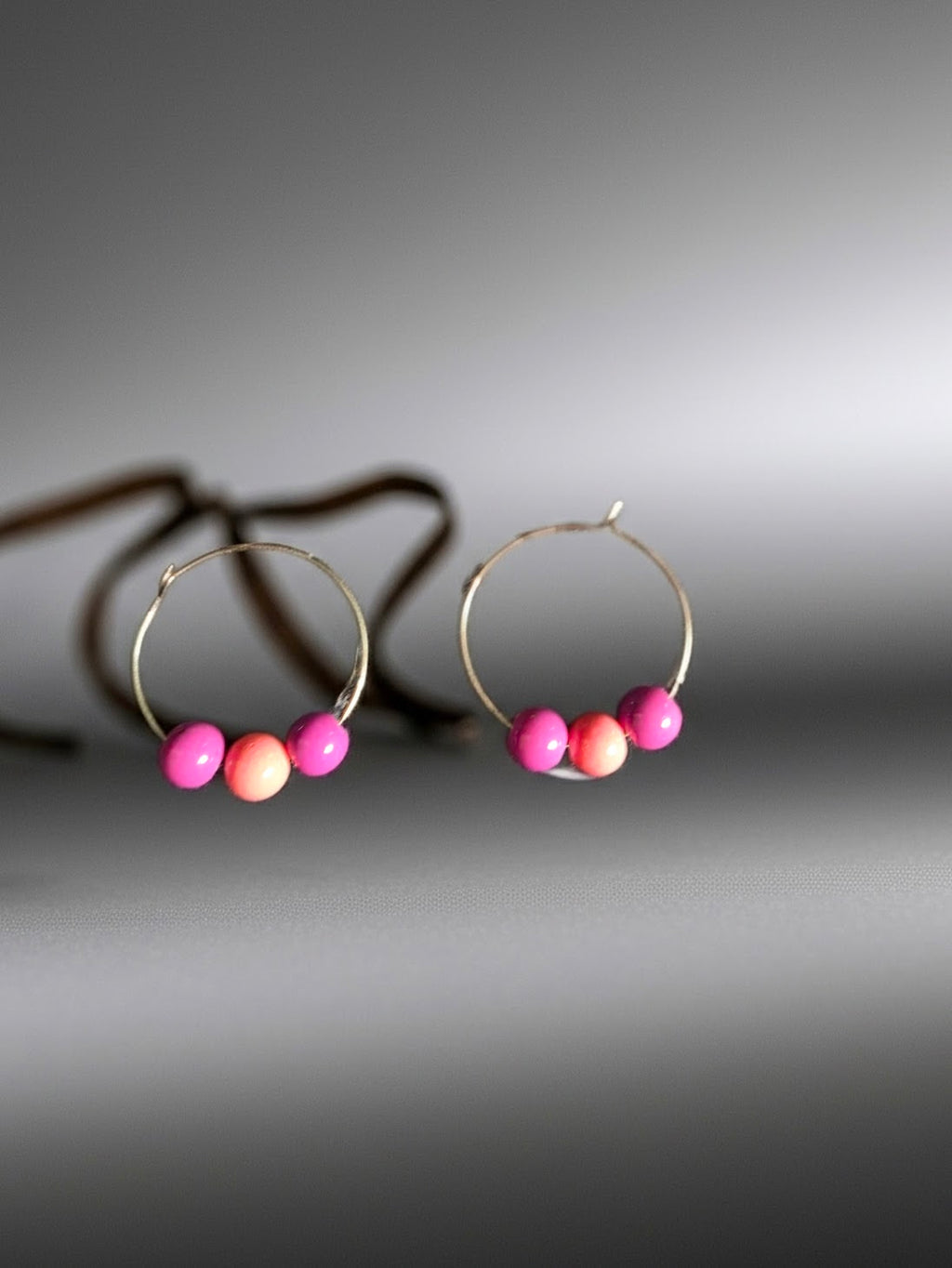 Beaded Hoop Earrings