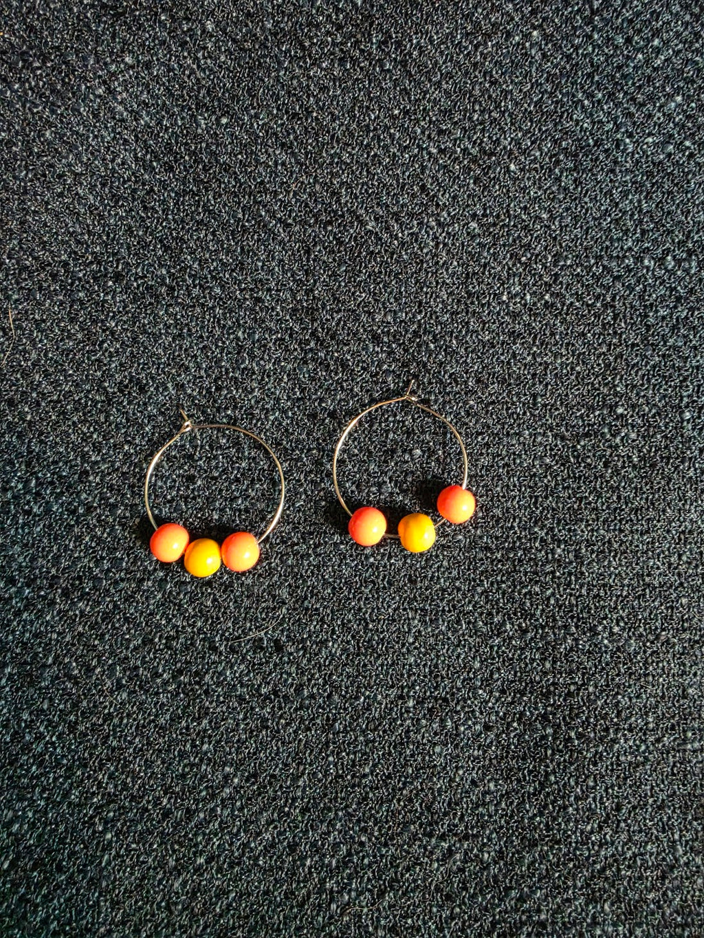 Beaded Hoop Earrings
